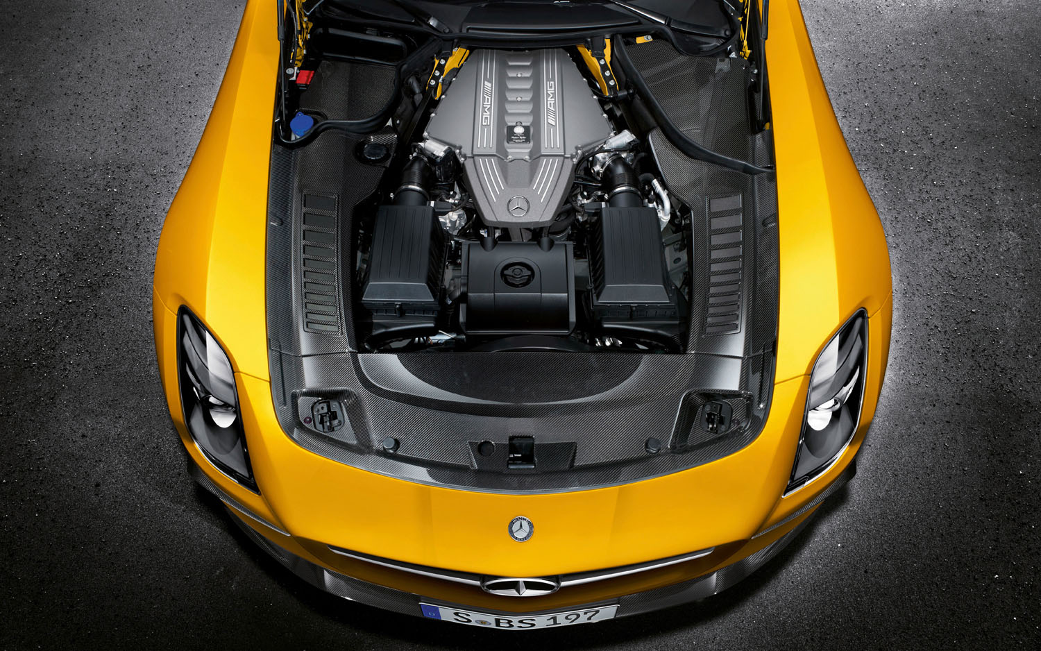 موتور-مرسدس بنز-2014-sls-بلک-series مرسدس بنز SLS AMG Black Series سال 2014